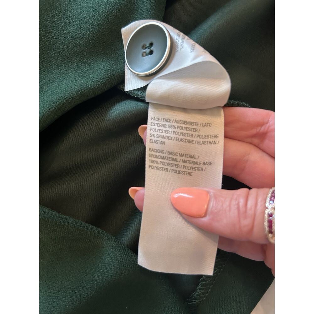 Susan Graver Blazer Womens Sz XL Green Single Button Stretch Career Professional - Picture 5 of 9